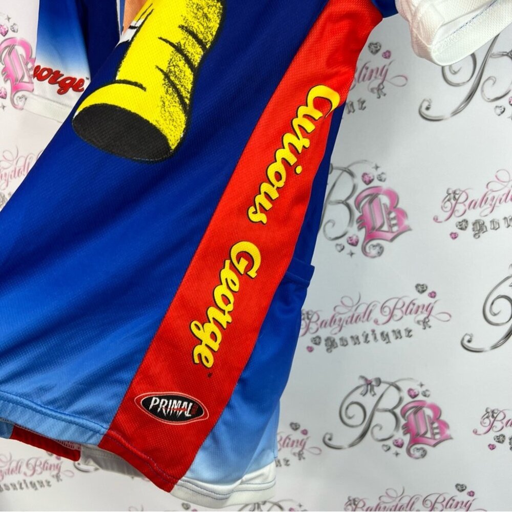 Primal wear tshirt Curious George monkey zip up Astronaut Jersey - Blue and Red - Picture 5 of 11
